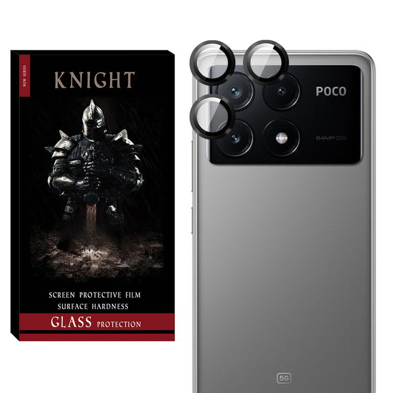 محافظ لنز دوربین فلزی نایت مدل RNG MTL KT مناسب برای گوشی موبایل شیائومی Poco X6 Pro