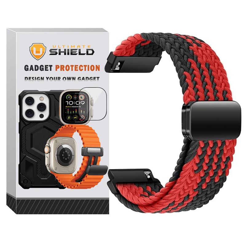 بند آلتیمیت شیلد مدل Braided Magsolo Mix TW مناسب برای ساعت هوشمند ایمیکی SF1 / SF1E / SE1 / ST1 22mm