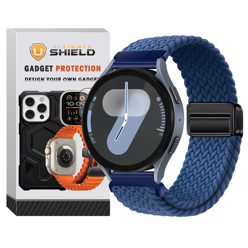 بند آلتیمیت شیلد مدل Braided Magsolo مناسب برای ساعت هوشمند سامسونگ Galaxy Watch 4 40mm / 4 44mm / 5 40mm / 5 44mm / 6 40mm / 6 44mm / 7 40mm / 7 44mm