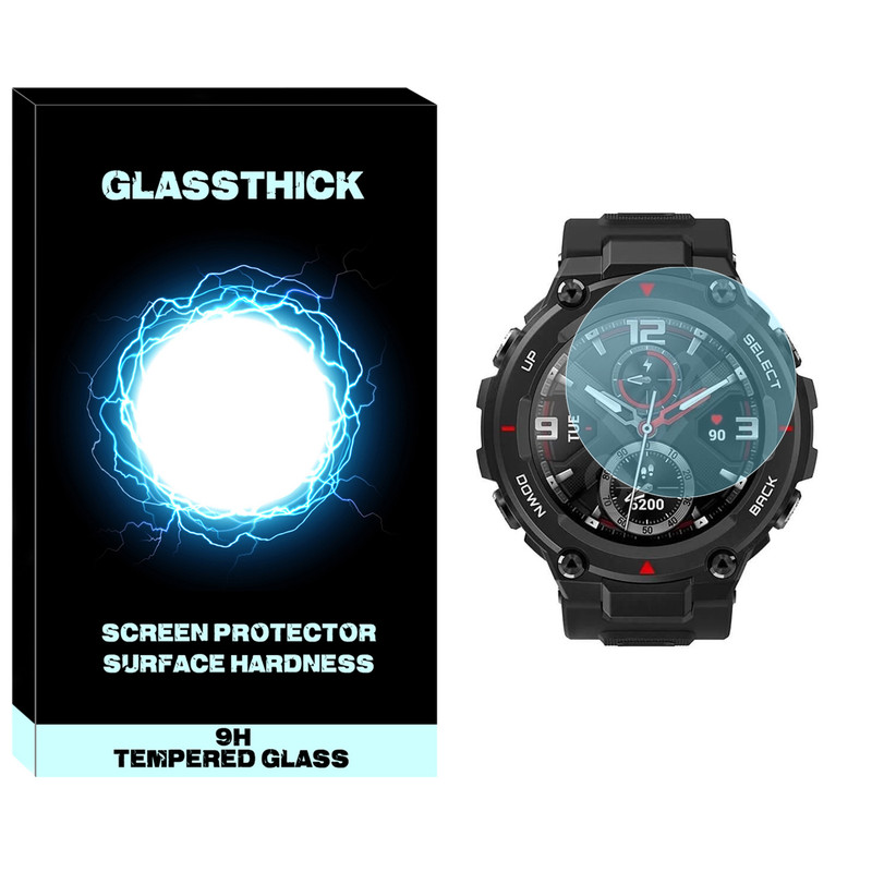 محافظ صفحه نمایش شیشه ای گلستیک مدل SH-GL مناسب برای ساعت هوشمند آمازفیت T-Rex Pro