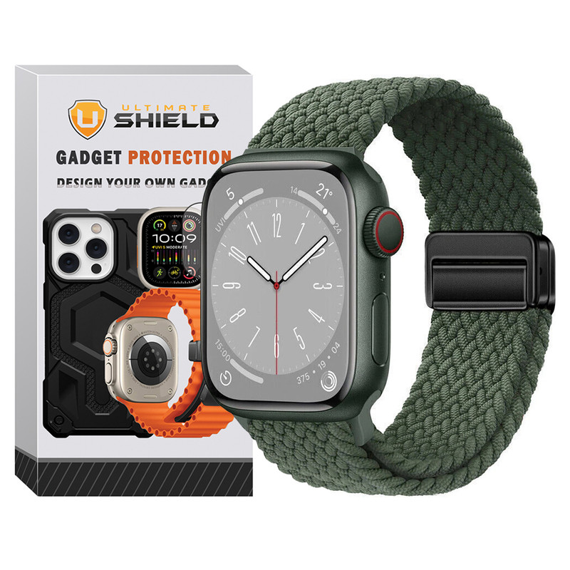 بند آلتیمیت شیلد مدل Braided Magsolo مناسب برای اپل واچ 45 mm سری 8
