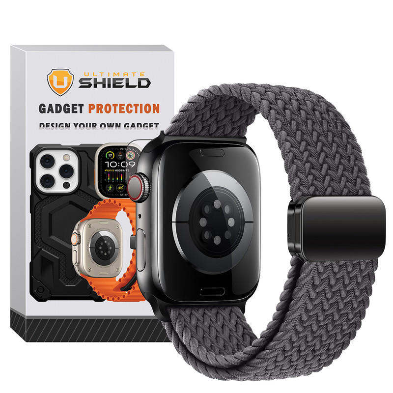 بند آلتیمیت شیلد مدل Braided Magsolo مناسب برای اپل واچ سری SE2021/7/8/9 سایز 45mm