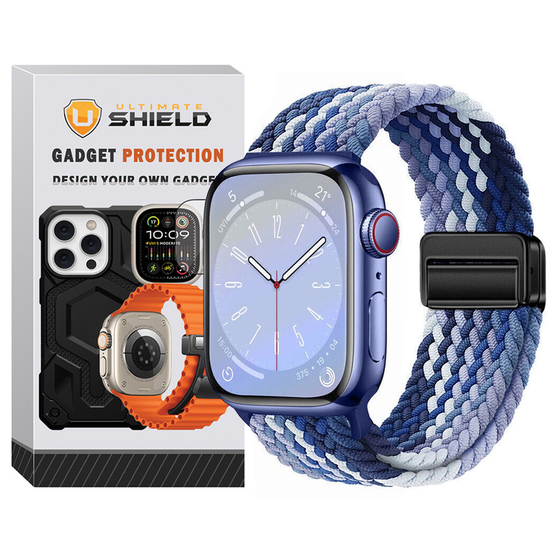 بند آلتیمیت شیلد مدل Braided Magsolo Mix مناسب برای اپل واچ Series Se 44mm