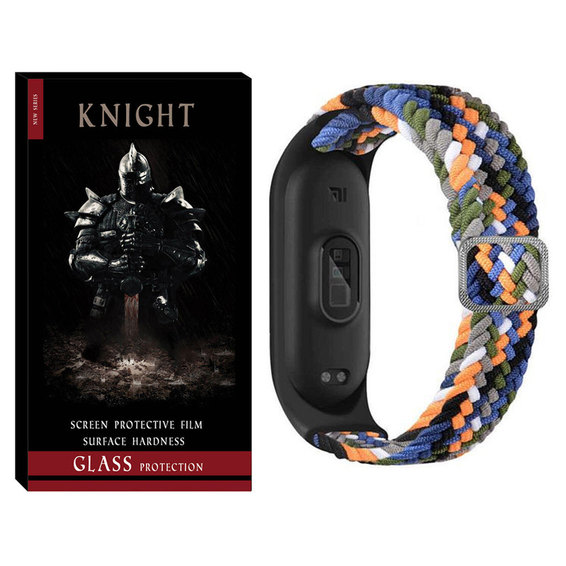 بند نایت مدل Mixed Braided KT مناسب برای ساعت هوشمند شیائومی Mi band 7/6