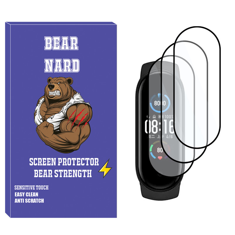 محافظ صفحه نمایش نانو برنارد مدل NBR مناسب برای ساعت هوشمند شیائومی Mi Band 7 بسته سه عددی