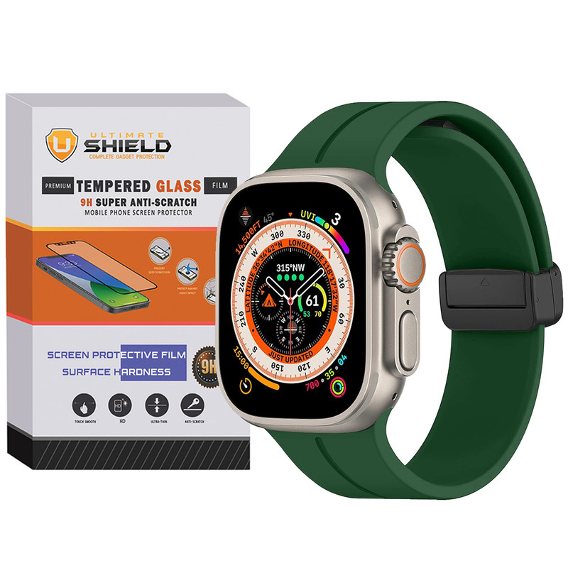 بند آلتیمیت شیلد مدل Magnetic-ORG-UL مناسب برای ساعت هوشمند ویرفیت HW8 Ultra max
