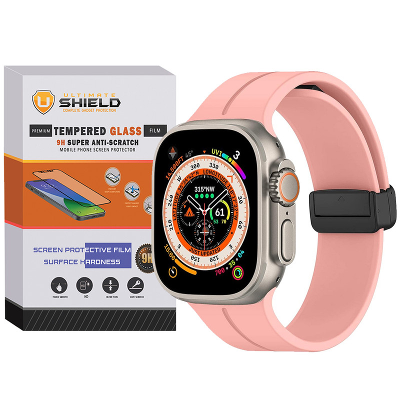 بند آلتیمیت شیلد مدل Magnetic-ORG-UL مناسب برای ساعت هوشمند ویرفیت S8 Ultra max