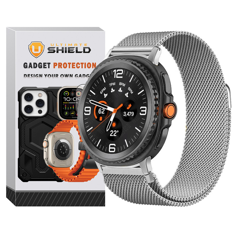 بند آلتیمیت شیلد مدل Milanese NV8 مناسب برای ساعت هوشمند سامسونگ Galaxy Watch 8 44mm