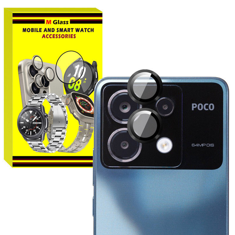 محافظ لنز دوربین رینگی ام‌گلس مدل Ring Protector مناسب برای گوشی موبایل شیائومی Poco X6