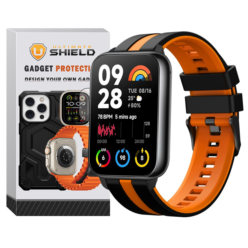 بند آلتیمیت شیلد مدل Ferer SPC BK مناسب برای ساعت هوشمند شیائومی Mi Band 9 Pro 30mm