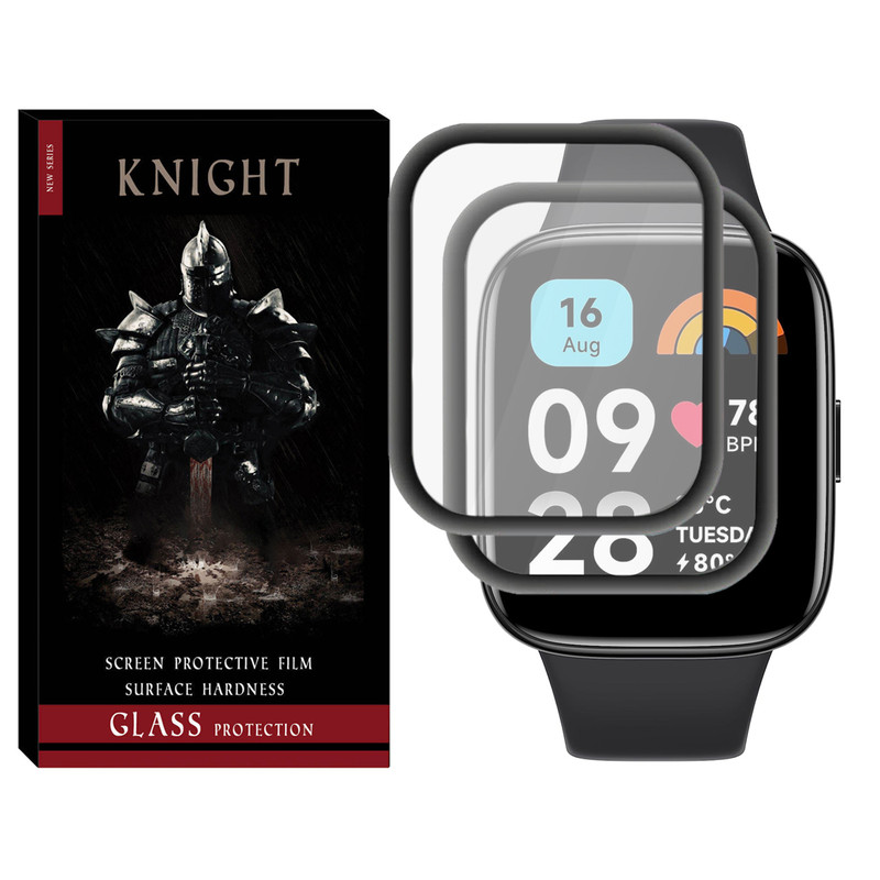 محافظ صفحه نمایش نانو نایت مدل Pmma-KT مناسب برای ساعت هوشمند شیائومی Redmi Watch 3 / Watch 3 Active بسته دو عددی