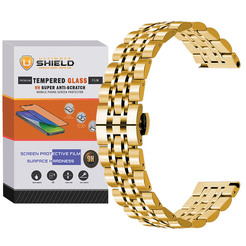 بند آلتیمیت شیلد مدل 7Row-UL مناسب برای ساعت هوشمند سامسونگ Galaxy Watch 6 40mm / watch 6 44mm / Watch 6 Classic 43mm / Watch 6 Classic 47mm