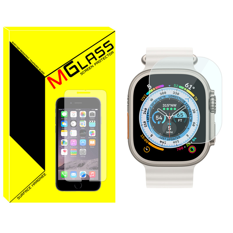 محافظ صفحه نمایش شیشه‌ای ام‌گلس مدل Glass-MG مناسب برای ساعت هوشمند ویرفیت S8 Ultra max