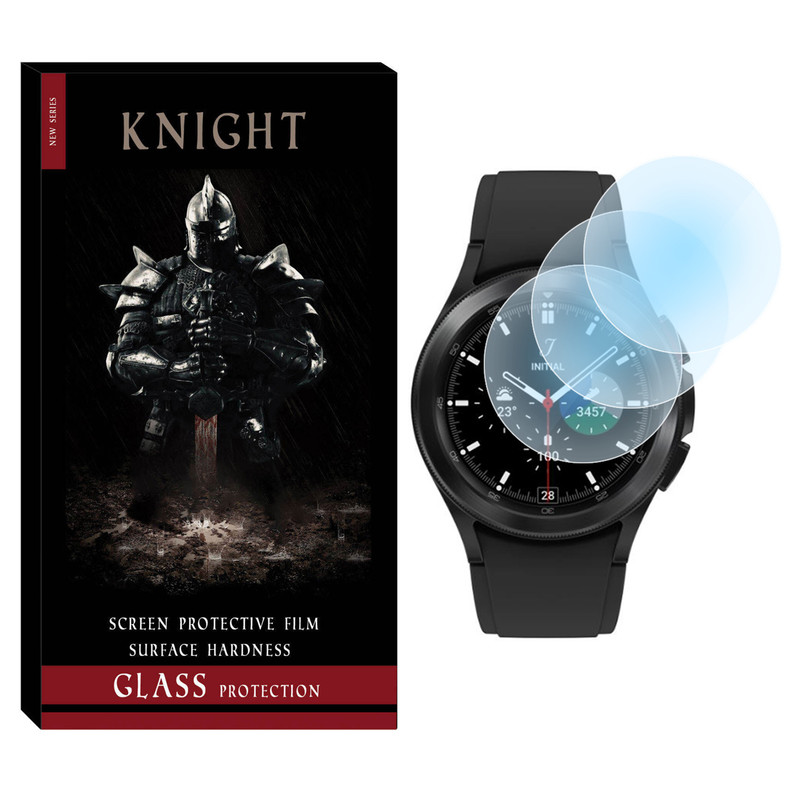 محافظ صفحه نمایش شیشه‌ای نایت مدل SH-KT مناسب برای ساعت هوشمند سامسونگ Galaxy Watch 4 Classic 46mm بسته سه عددی