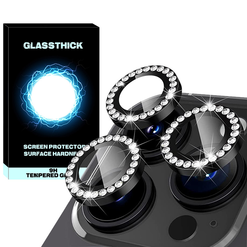 محافظ لنز دوربین گلستیک مدل Ring Diamond مناسب برای گوشی موبایل اپل Iphone 13 Pro / 13 Pro max