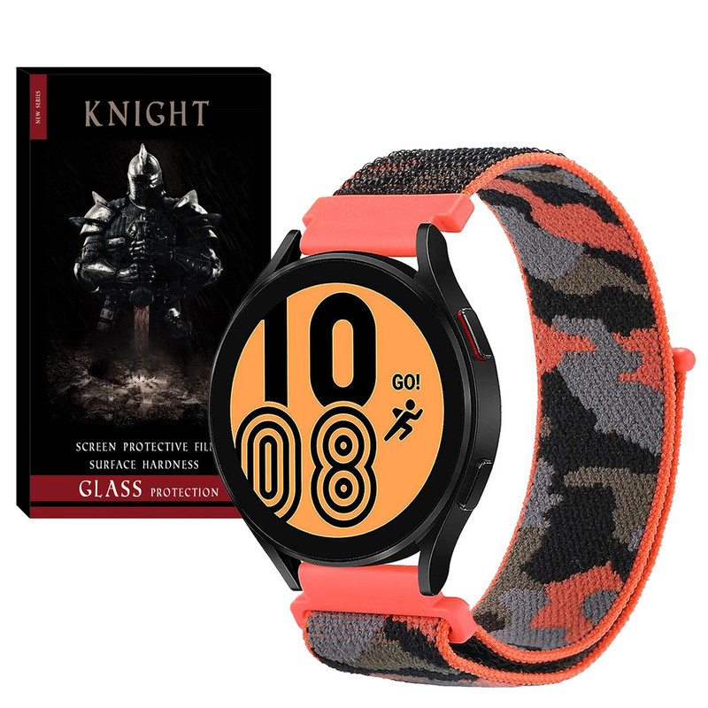 بند نایت مدل Nylon-Army-KT مناسب برای ساعت هوشمند سامسونگ Galaxy watch 4/5/6 سایز 40/43/44/46/47mm