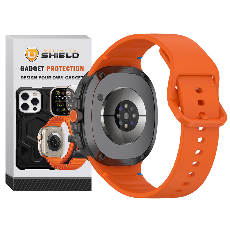 بند آلتیمیت شیلد مدل Silic NV8 مناسب برای ساعت هوشمند سامسونگ Galaxy Watch 8 40mm / Galaxy Watch 8 44mm / Galaxy Watch 8 Classic 46mm