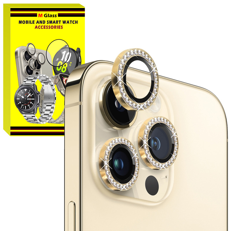 محافظ لنز دوربین فلزی ام‌گلس مدل RNG Diamond MG مناسب برای گوشی موبایل اپل iPhone 12 Pro Max