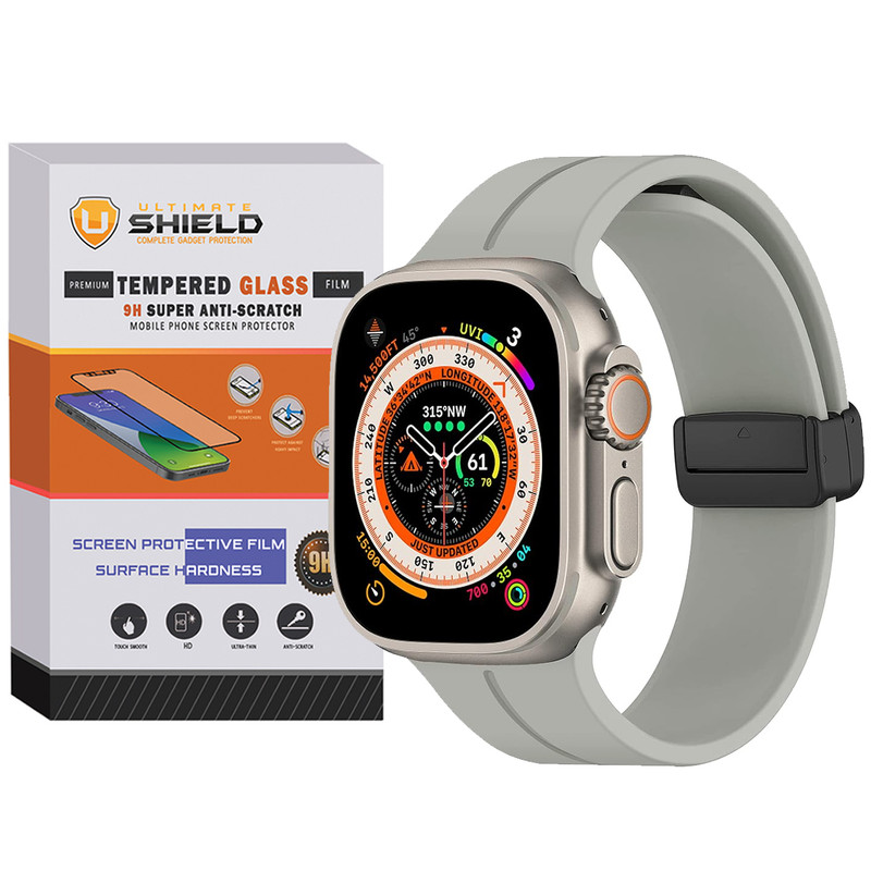 بند آلتیمیت شیلد مدل Magnetic-ORG-UL مناسب برای ساعت هوشمند ویرفیت HW8 Ultra