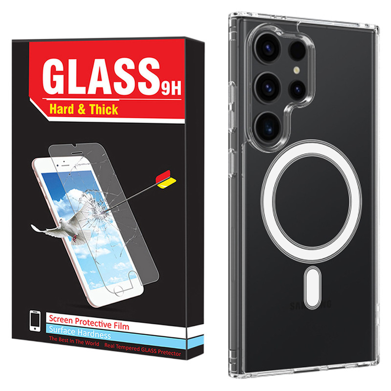کاور هارد اند تیک مدل HT-Magsafe-Clear مناسب برای گوشی موبایل سامسونگ Galaxy S24 Ultra