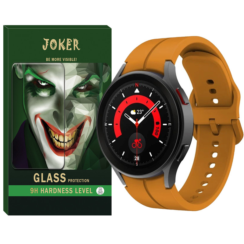 بند جوکر مدل Silic-ORG-JK مناسب برای ساعت هوشمند سامسونگ Galaxy Watch 4 44mm / Watch 5 44mm