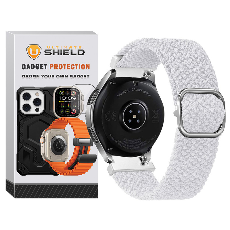 بند آلتیمیت شیلد مدل Braided UL مناسب برای ساعت هوشمند سامسونگ Galaxy Watch 4/5/6/7/FE سایز 40/43/44/46/47 میلی متری