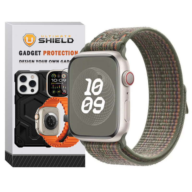 بند آلتیمیت شیلد مدل NK Hyper Nylon مناسب برای اپل واچ 45 mm  سری 7/8/9/SE 2021