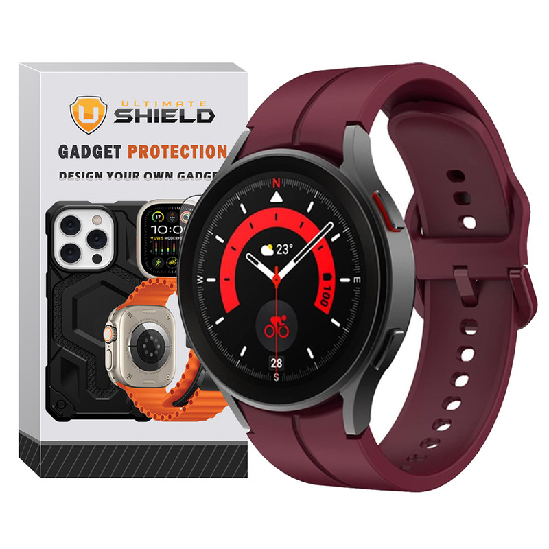 بند آلتیمیت شیلد مدل Silic ORG AC مناسب برای ساعت هوشمند سامسونگ Galaxy Watch 5 Pro 45mm