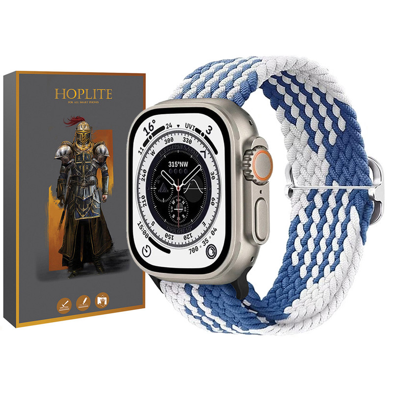 بند هاپلایت مدل Braided Blue HL مناسب برای ساعت هوشمند گرین لاین Ultra 49 میلیمتری