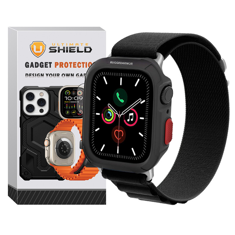 بند آلتیمیت شیلد مدل Alpine Rugged مناسب برای اپل واچ سری SE2021/7/8/9 سایز 41mm به همراه کاور