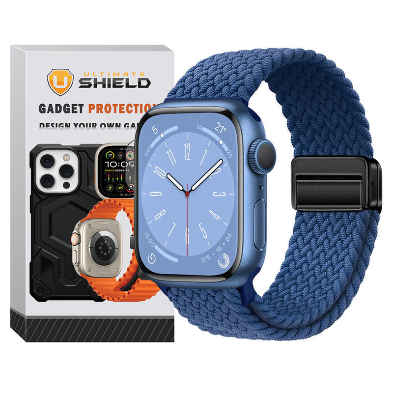 بند آلتیمیت شیلد مدل Braided Magsolo مناسب برای اپل واچ 44 mm سری SE