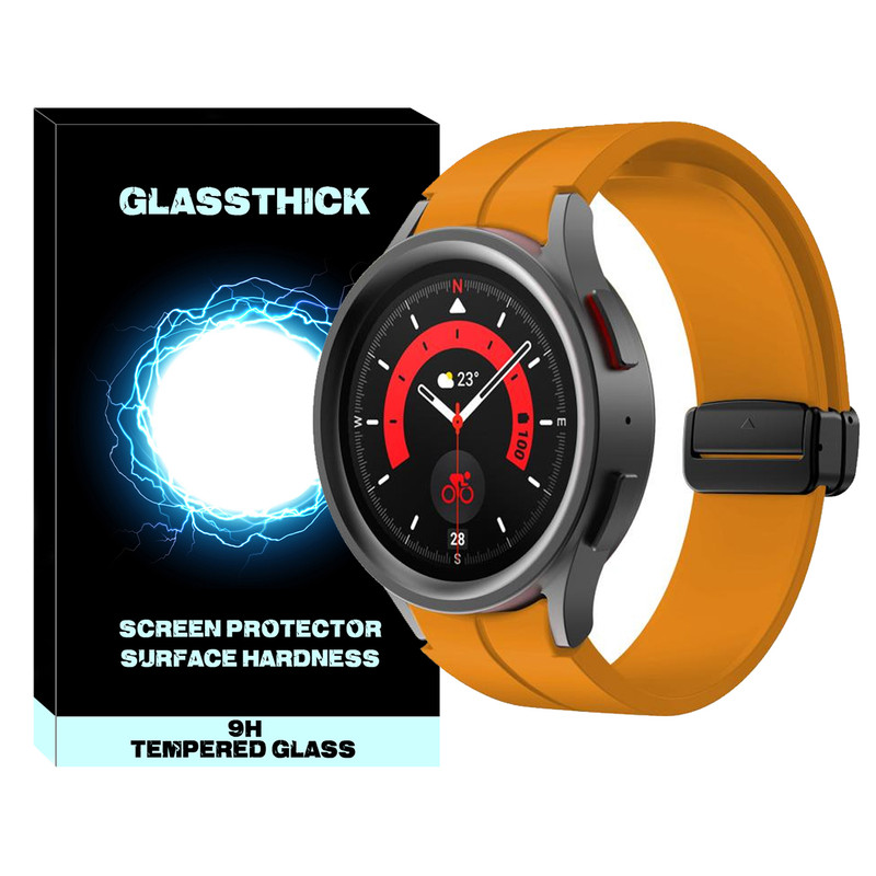 بند گلستیک مدل Magnetic ORG GL مناسب برای ساعت هوشمند سامسونگ Galaxy Watch 5 pro 45mm