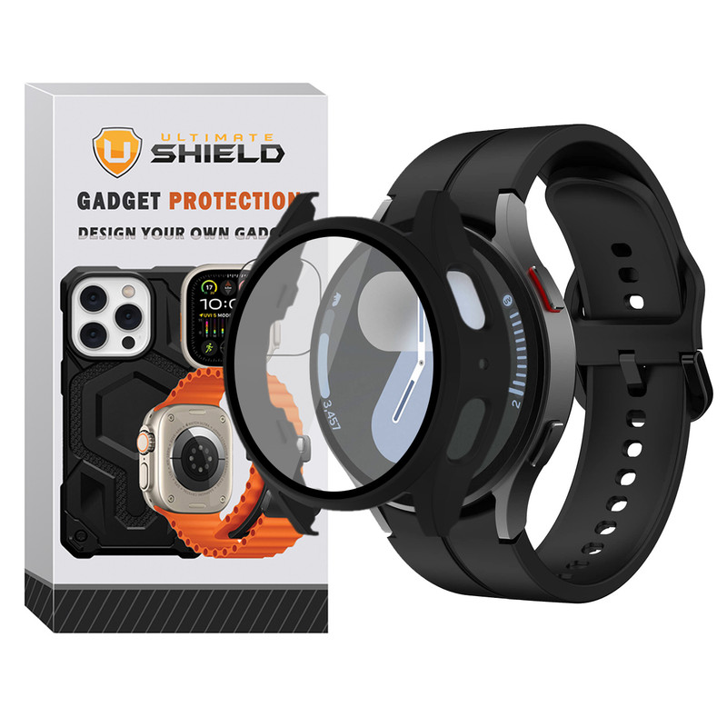 بند آلتیمیت شیلد مدل Silic ORG_GRD مناسب برای ساعت هوشمند سامسونگ Galaxy Watch 7 40mm به همراه کاور