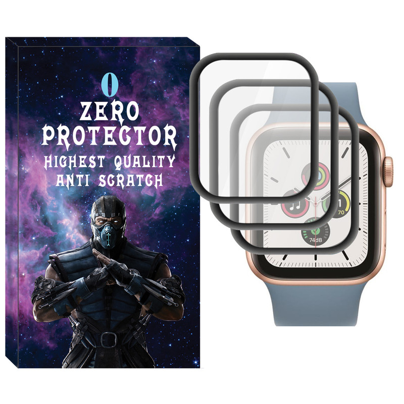 محافظ صفحه نمایش نانو زیرو مدل NZO مناسب برای ساعت هوشمند اپل Watch Series 8 SE 44mm بسته سه عددی