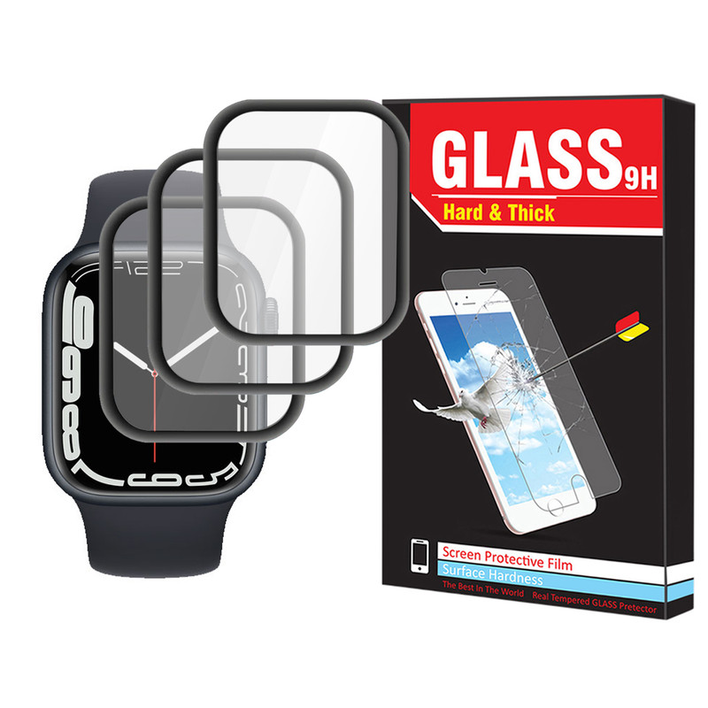 محافظ صفحه نمایش نانو هارد اند تیک مدل NHT مناسب برای ساعت هوشمند اپل Watch Series 7 41mm بسته سه عددی