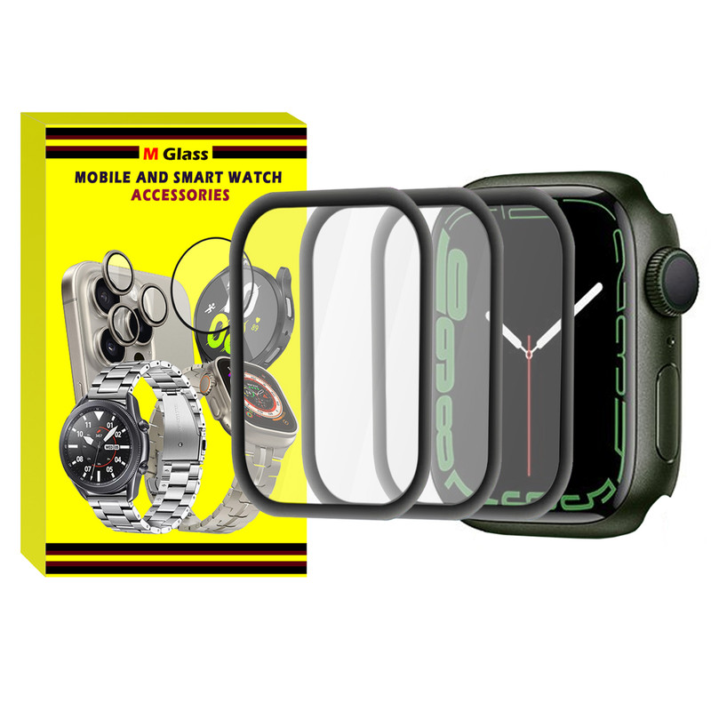 محافظ صفحه نمایش ام‌گلس مدل Film Protector MG مناسب برای اپل واچ 42 میلی متری بسته سه عددی