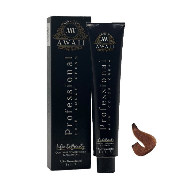 رنگ مو آوایی شماره 5.53 حجم 120 میلی لیتر رنگ قهوه ای فندقی روشن