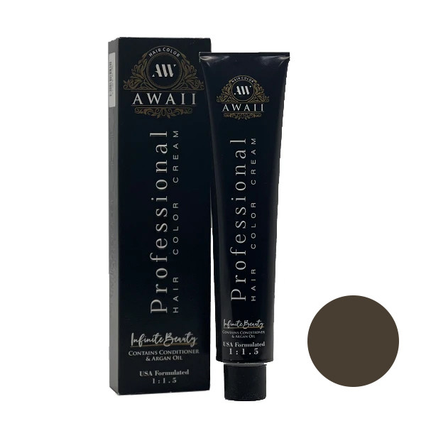 رنگ مو آوایی شماره 6.13 حجم 120 میلی لیتر رنگ بلوند دودی طلایی تیره