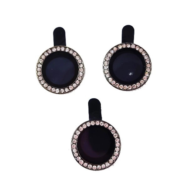 محافظ لنز دوربین مدل رینگی نگین دار مناسب برای گوشی موبایل سامسونگ Galaxy S24FE