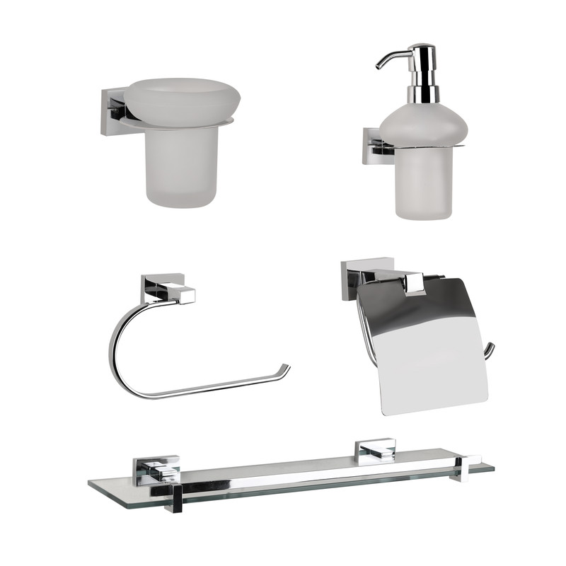 ست سرویس بهداشتی 5 تکه دلفین مدل Est-5-Pcs