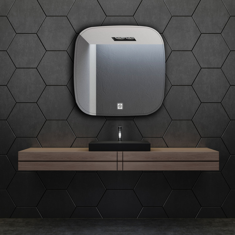 آینه سرویس بهداشتی  دلفین مدل ضدبخار HT-SQ-61