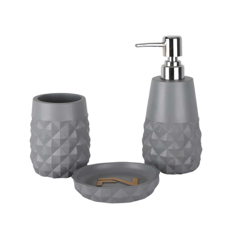 ست سرویس بهداشتی 3 پارچه دلفین مدل 002-Gr