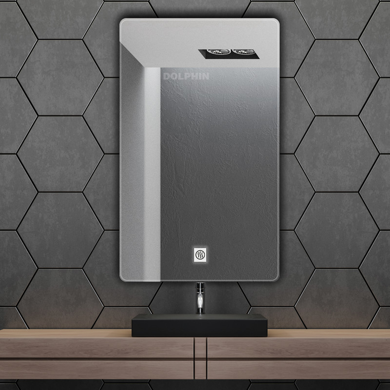 آینه سرویس بهداشتی  دلفین مدل ضدبخار کد HT-60x70-R