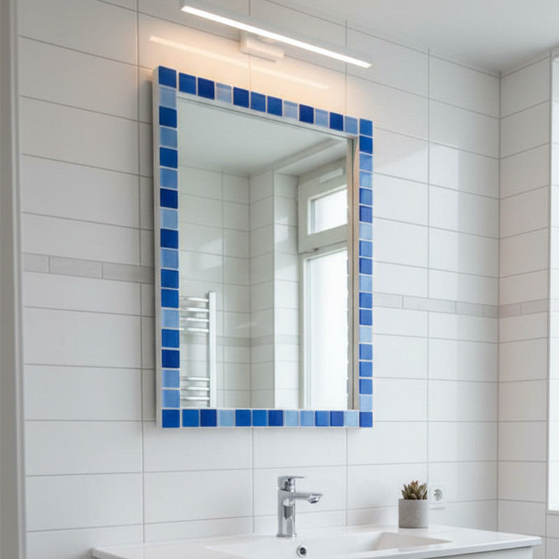 آینه سرویس‌ بهداشتی دلفین مدل 1075-b سایز 36x51 سانتی متر