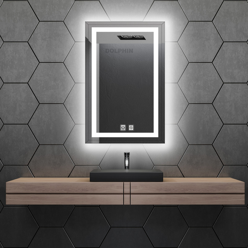 آینه سرویس بهداشتی  دلفین مدل ضدبخار Tch-HT-6070-T