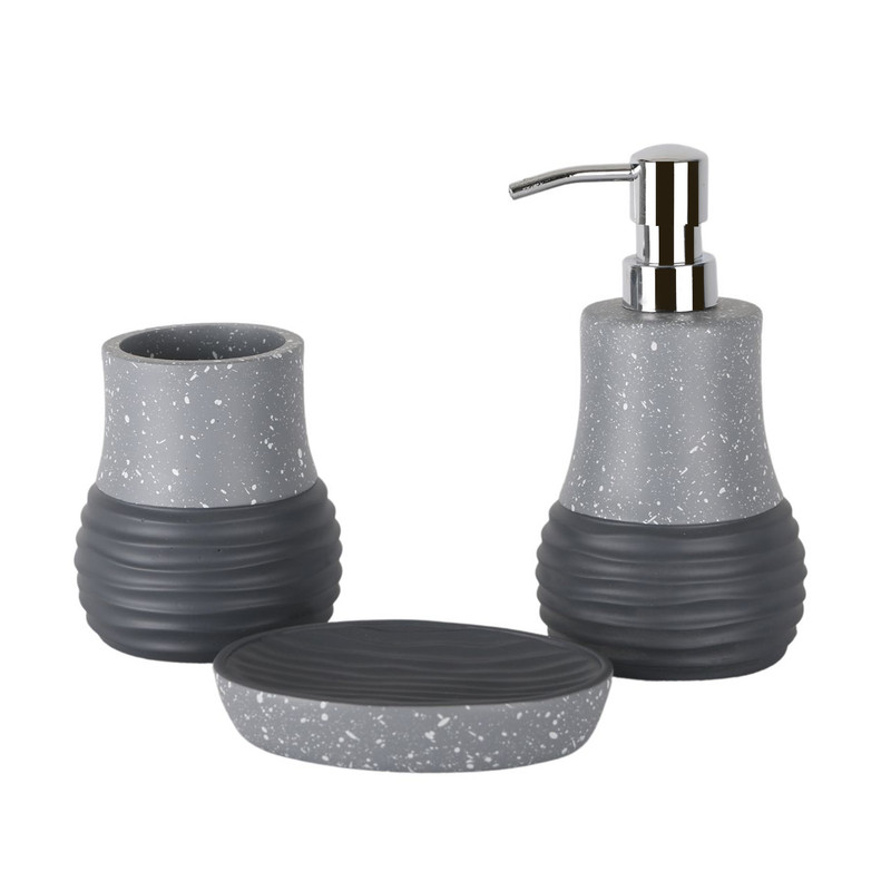 ست سرویس بهداشتی 3 پارچه دلفین مدل 011-Gr