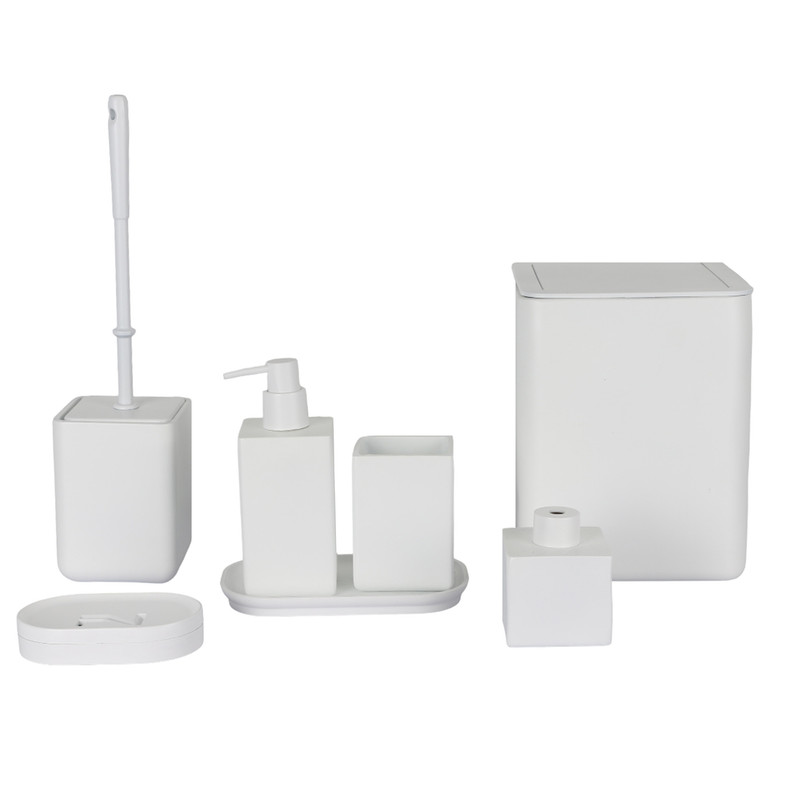 ست سرویس بهداشتی 7 پارچه دلفین مدل FN-744-White