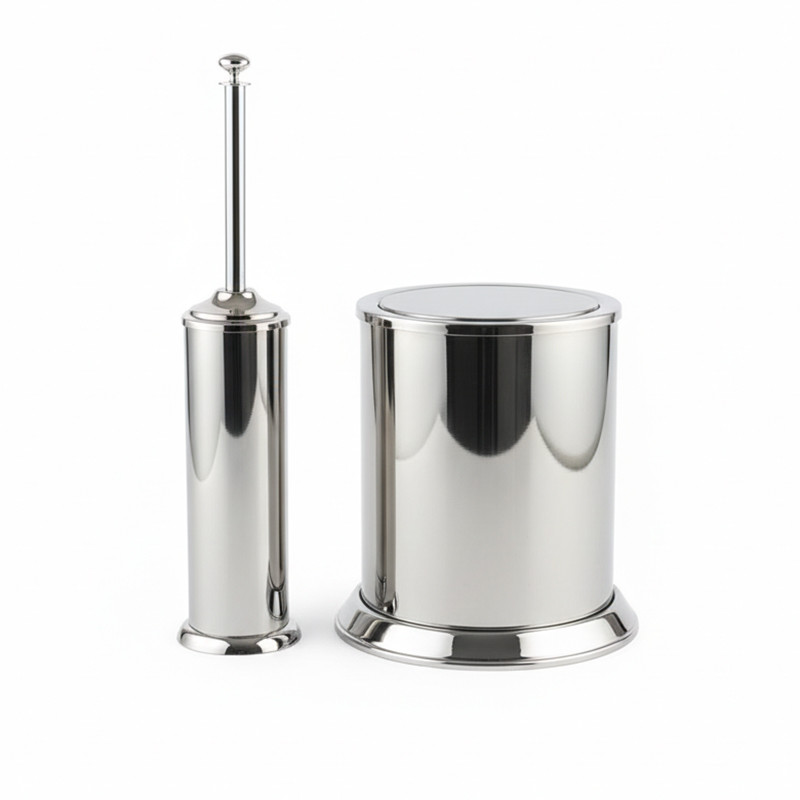 ست سطل زباله و فرچه دلفین مدل kh-stl-2