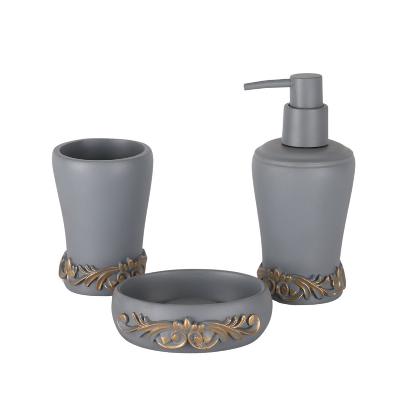 ست سرویس بهداشتی 3 پارچه دلفین مدل 008-Gr