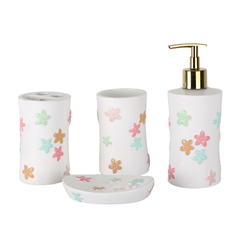 ست سرویس بهداشتی 4 پارچه دلفین مدل 003-W